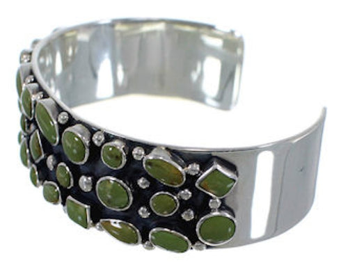 Genuine Sterling Silver Turquoise Jewelry Cuff Bracelet VX37747